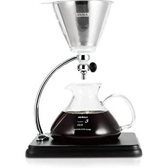 Yama Glass Pour over Coffee maker Black