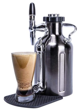 GrowlerWerks uKeg Nitro Cold Brew Coffee Maker, 50 oz, Black Chrome