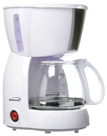 Brentwood 4-Cup Coffee Maker (White)