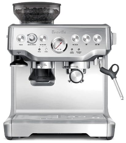 Breville Barista Express Espresso Machine, Brushed Stainless Steel, BES870XL, Large