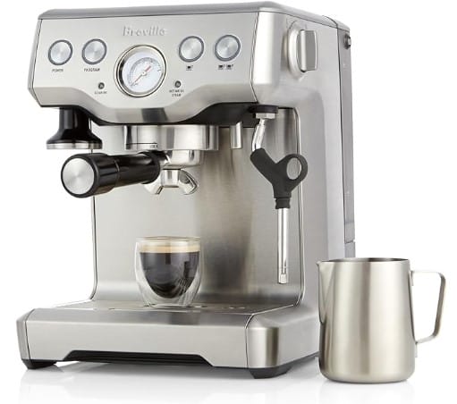 Breville Infuser Espresso Machine,61 ounces, Brushed Stainless Steel, BES840XL