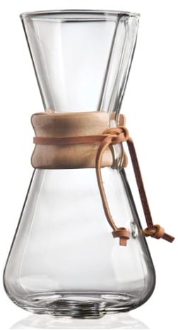 Chemex Pour-Over Glass Coffeemaker - Classic Series - 3-Cup - Exclusive Packaging