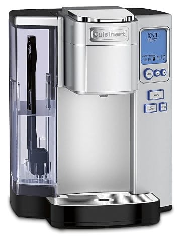 Cuisinart Coffee Maker, Single Serve 72-Ounce Reservoir Coffee Machine, Programmable Brewing & Hot Water Dispenser, Stainless Steel, SS-10P1,Silver