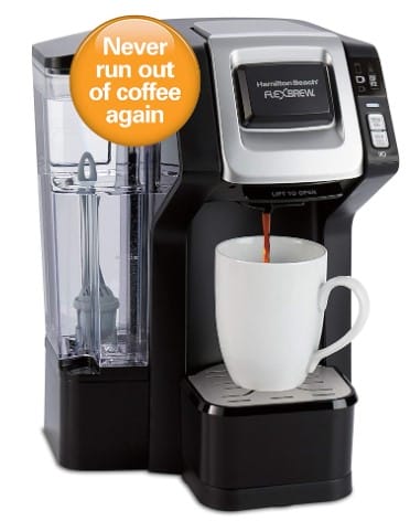 Hamilton Beach 49968 FlexBrew Connected Single Cup Coffee Maker with Amazon Dash Auto Replenishment for Coffee Pods 40oz