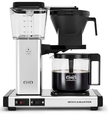 Technivorm Moccamaster 59616 KBG Coffee Brewer, 40 oz, Polished Silver