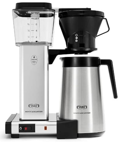 Technivorm Moccamaster 79112 KBT Coffee Brewer, 40 oz, Polished Silver